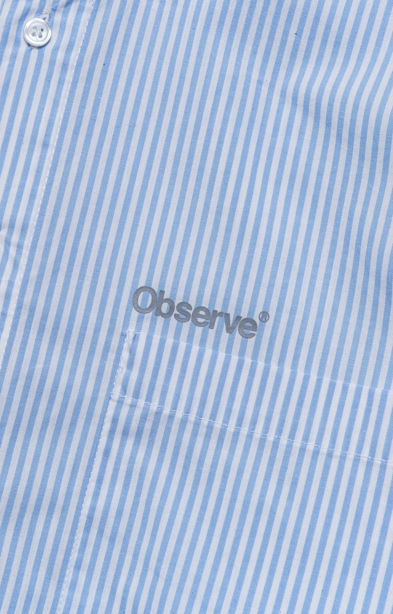 Pinstripe Oxford Shirt - Sky