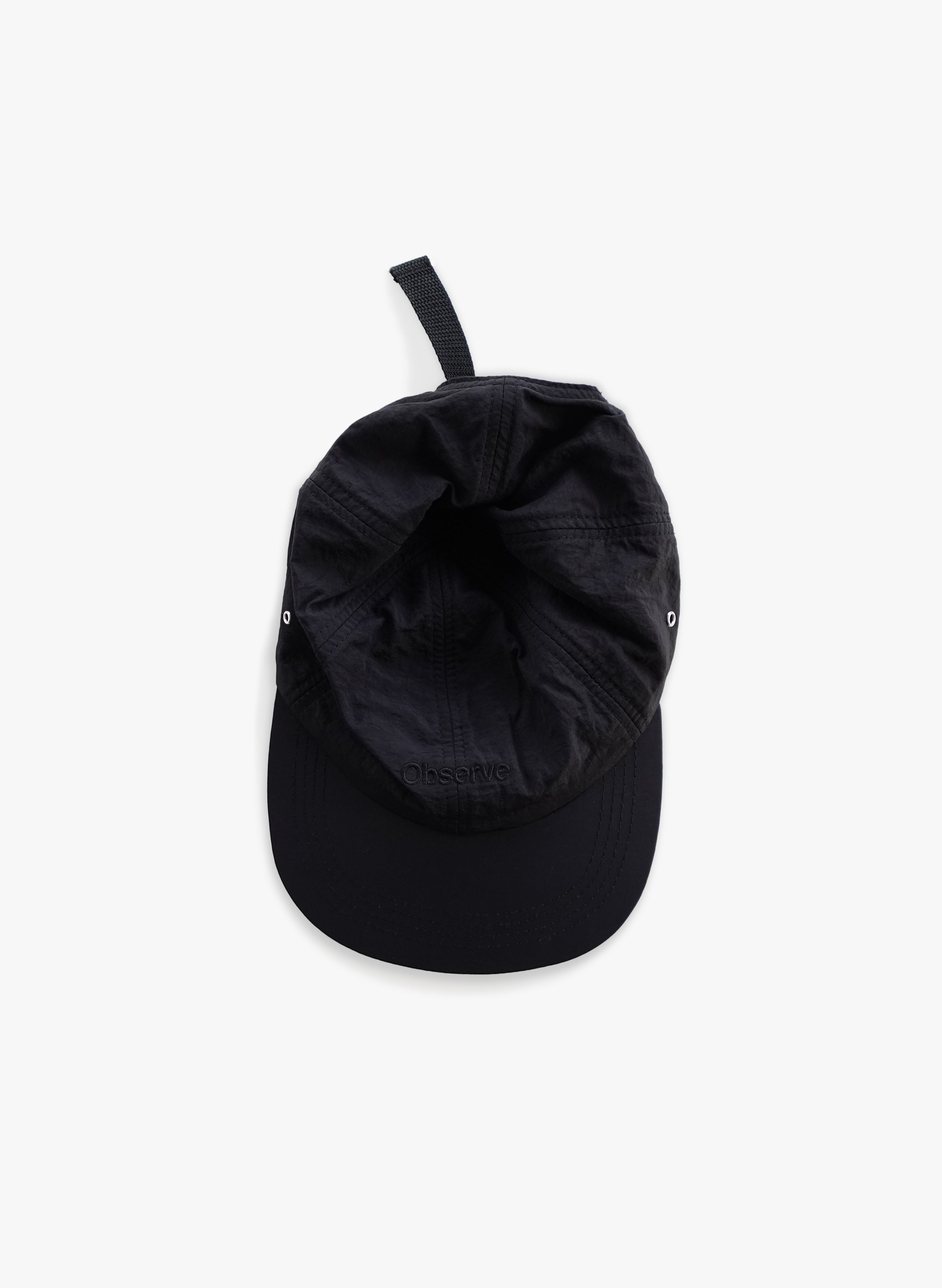 Crinkle Nylon Logo Cap - Midnight – Observe