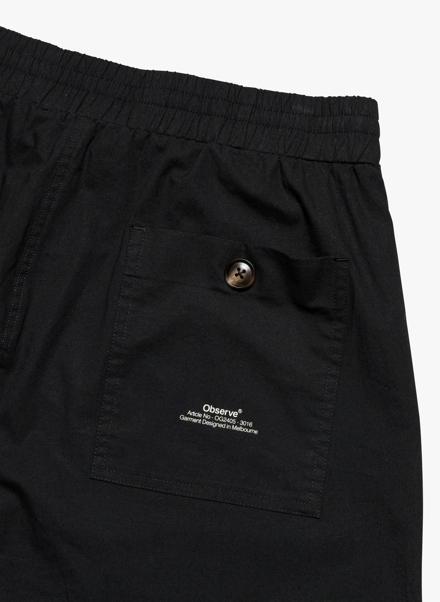 Pleated Wide Short - Black