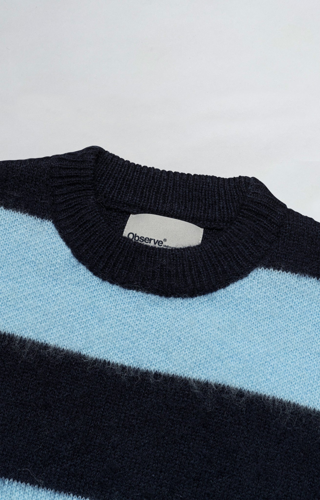 Wool Mohair Striped Knit