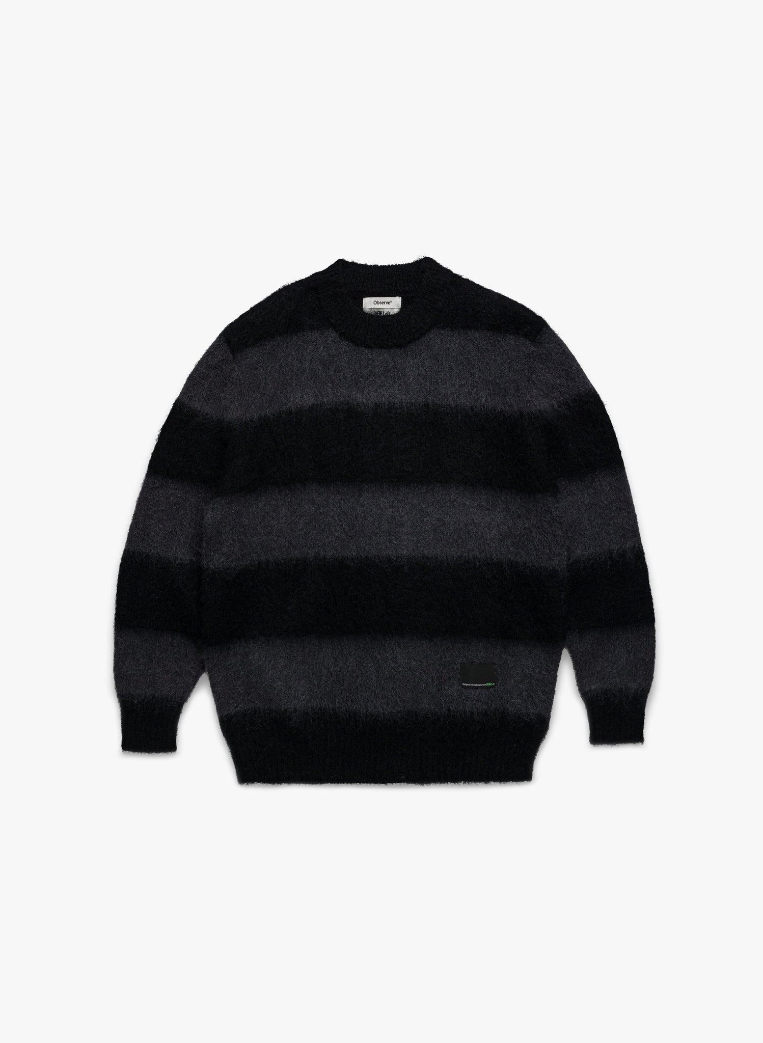 UP THERE Exclusive Wool Mohair Striped Knit Sweater
