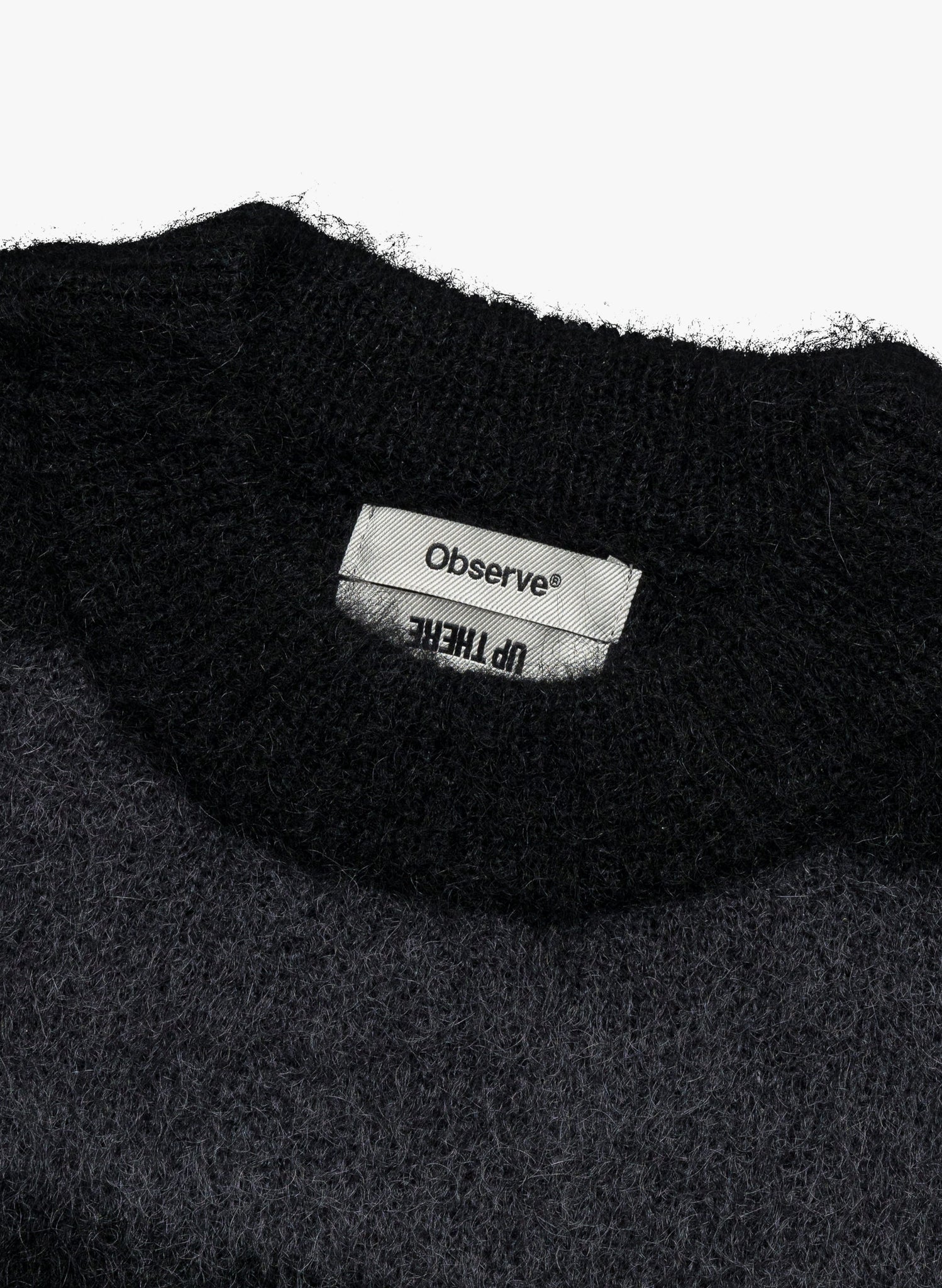 UP THERE Exclusive Wool Mohair Striped Knit Sweater