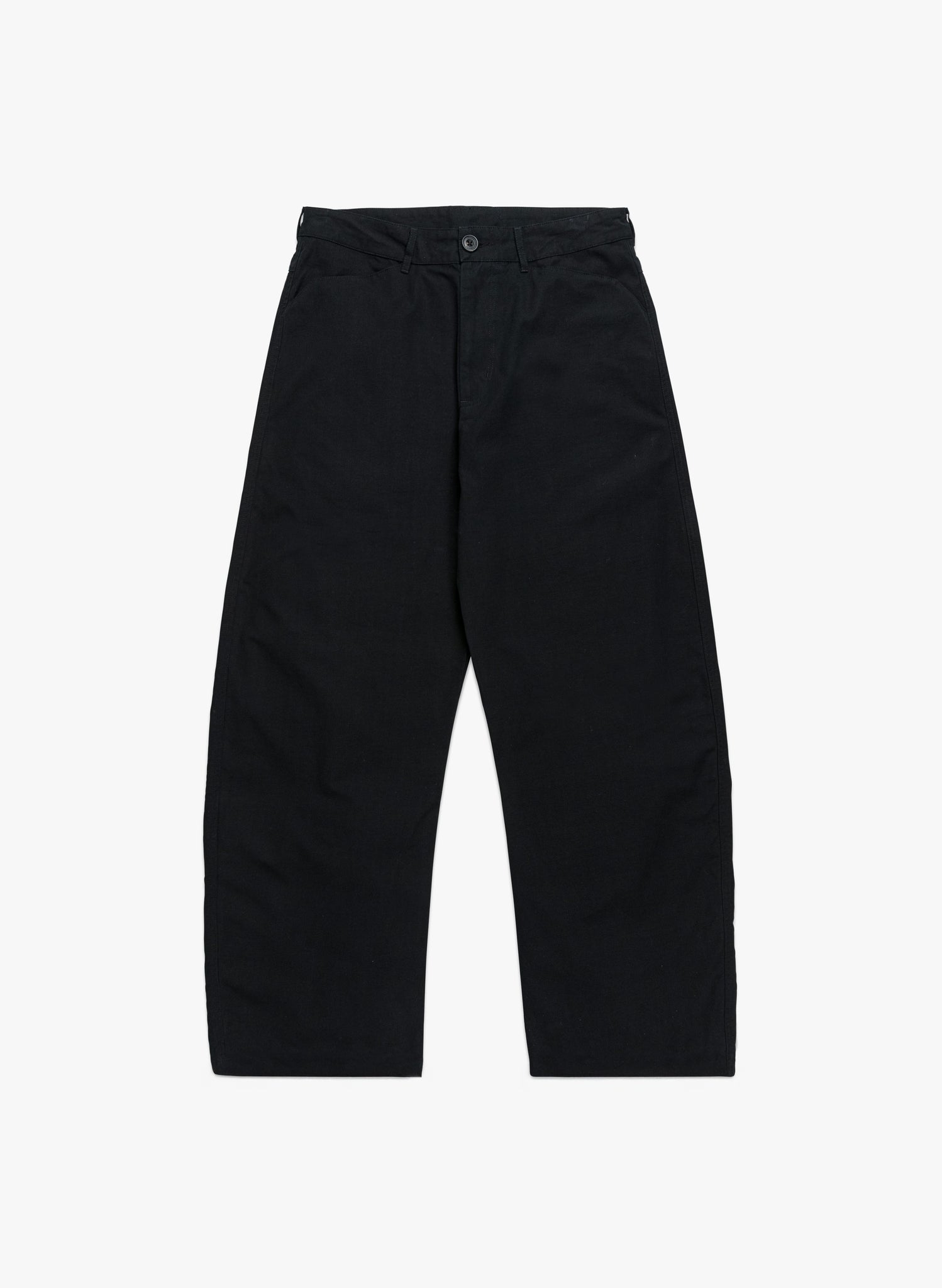 Reverse Twill Barrel Pant - Black