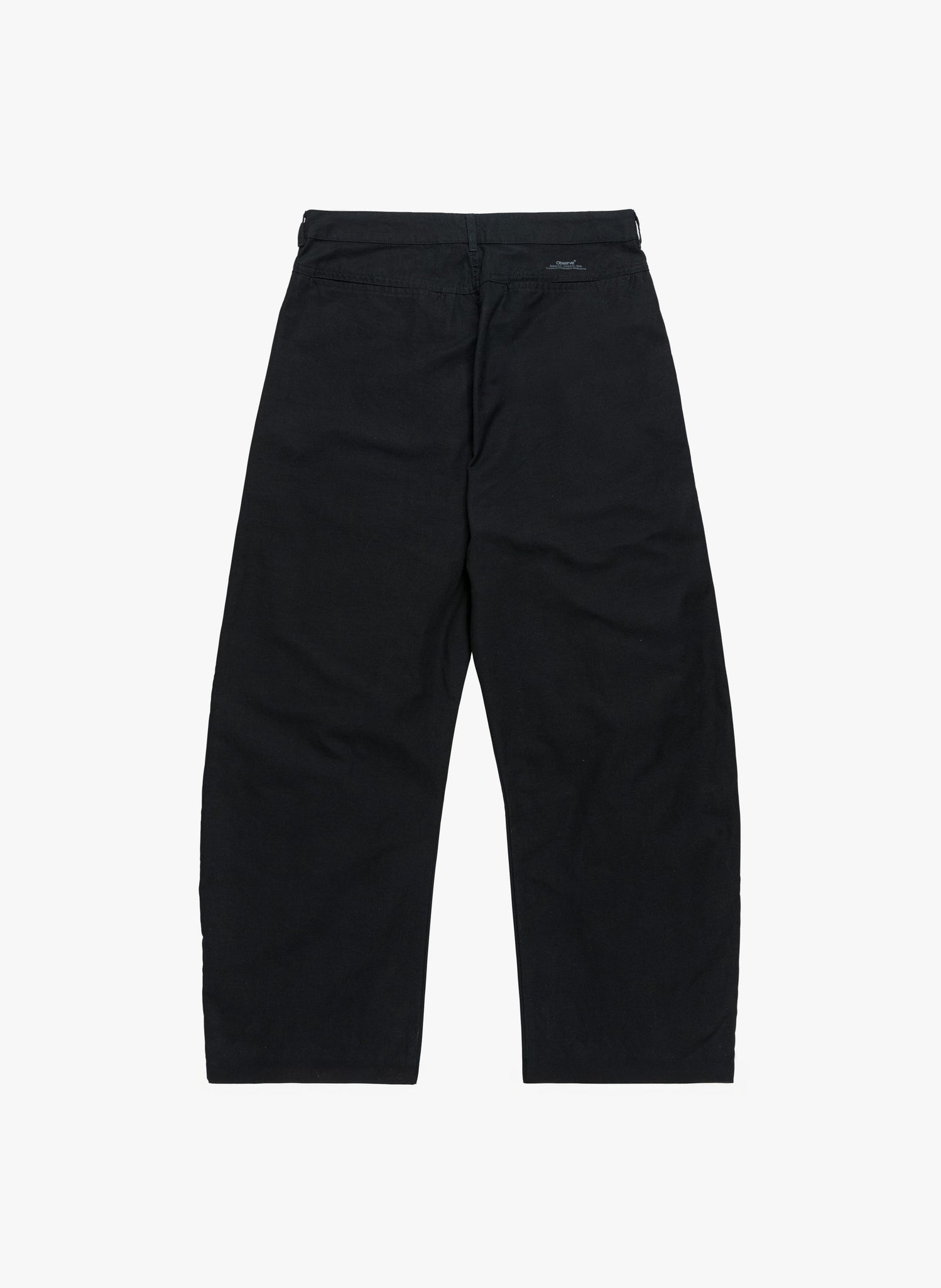Reverse Twill Barrel Pant - Black