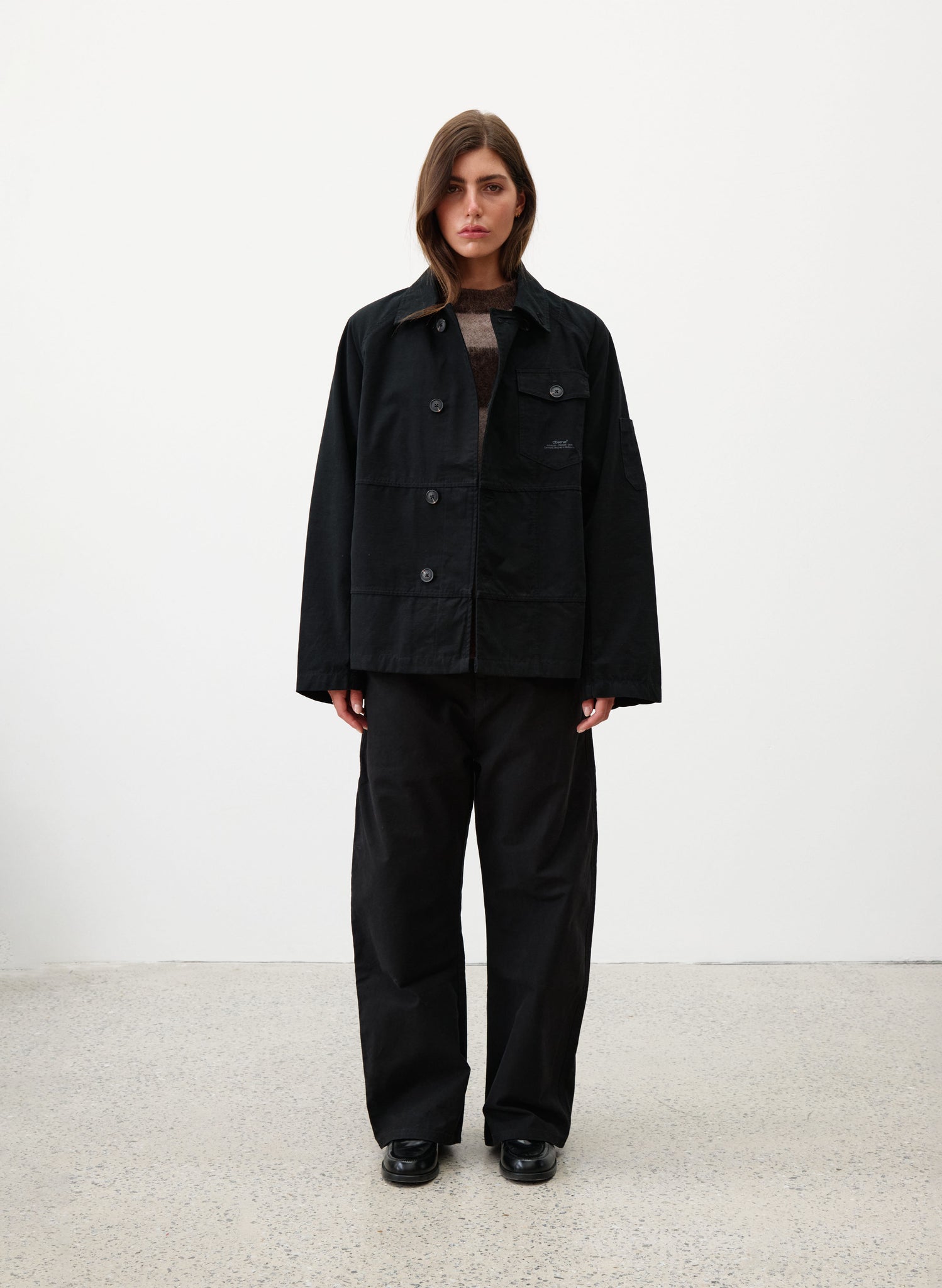 Front Panel Jacket Panel Jacket - Black – Observe