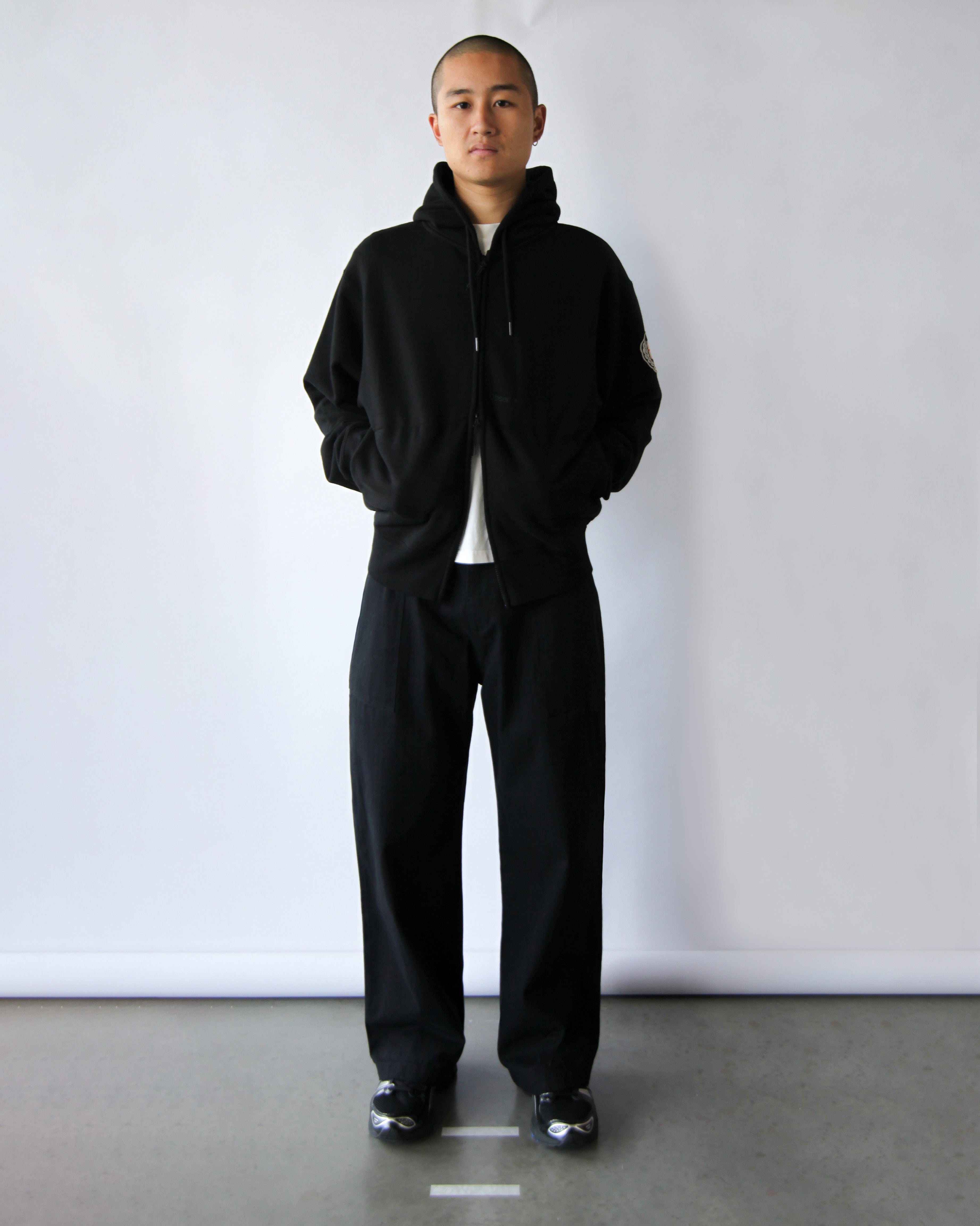 【oan】Oil smudging Hood Zip-Up Vented Zippered Hood - 5/3mm Quantum Stretch