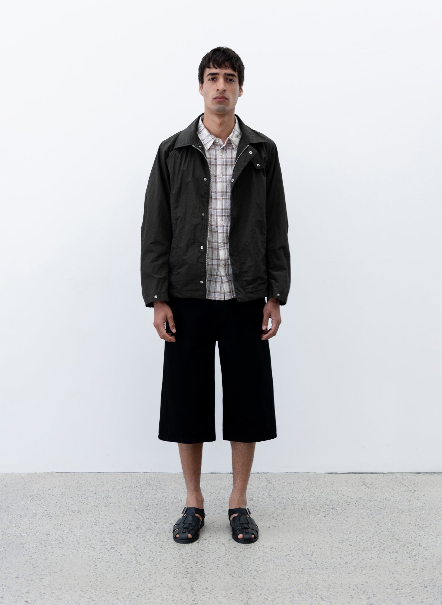 Twisted Denim Short - Black