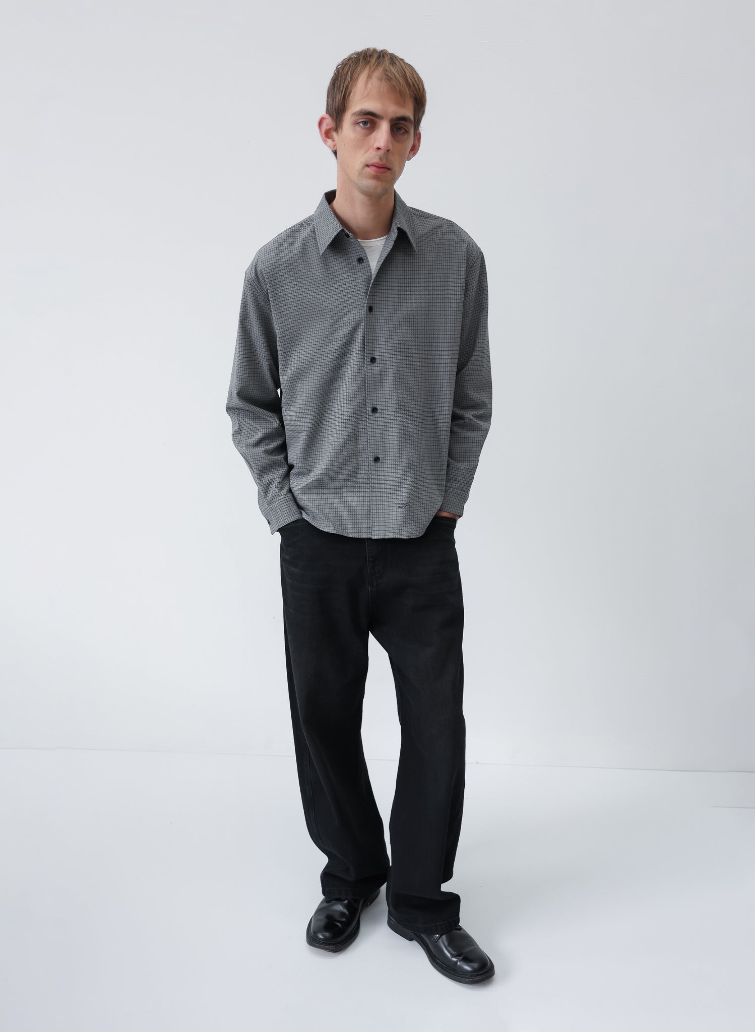 Check Shirt - Charcoal/Black – Observe