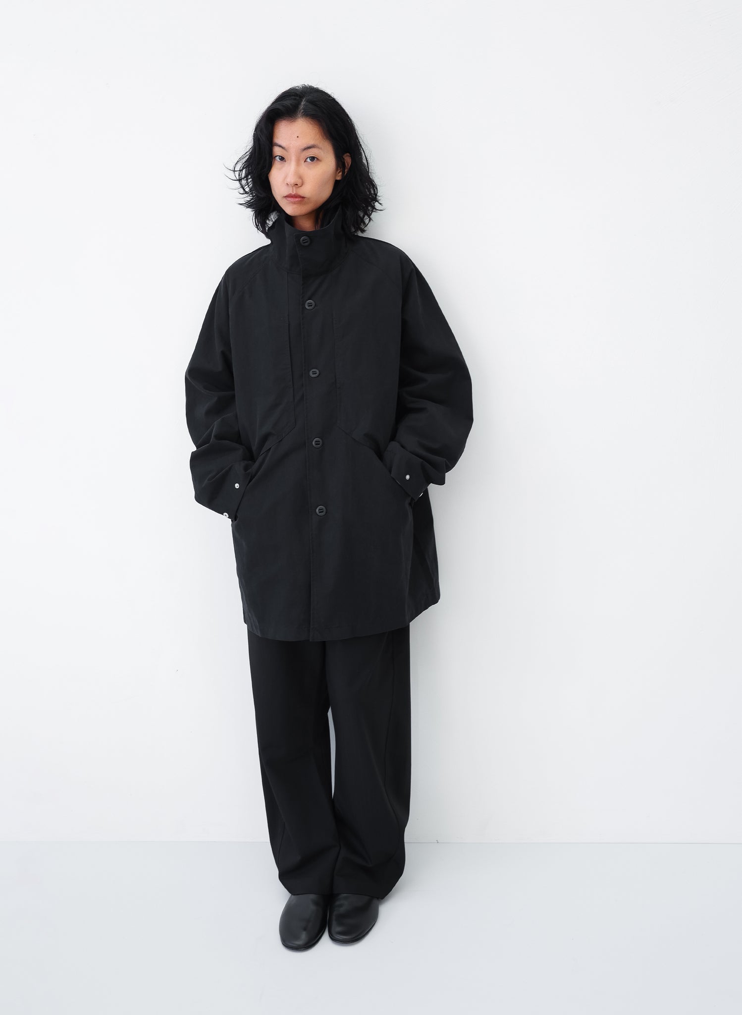 YOKE OVERSIZED PIPING PARKA black Mサイズ Parka Jacket - Midnight – Observe