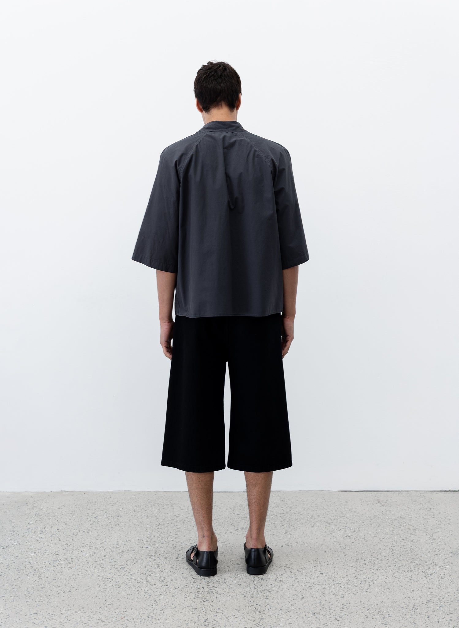 Twisted Denim Short - Black