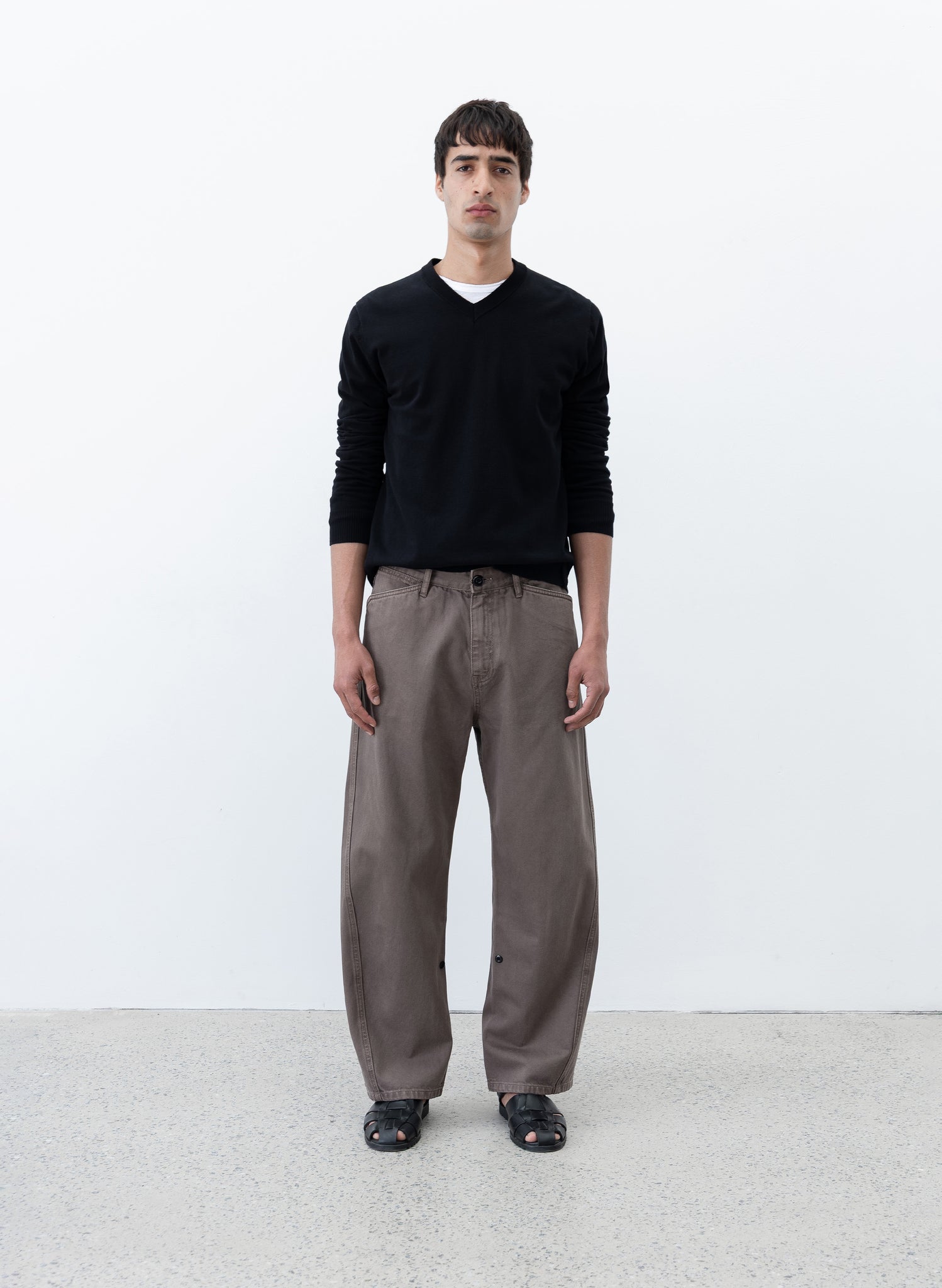 Twisted Cambia Denim Pant - Taupe