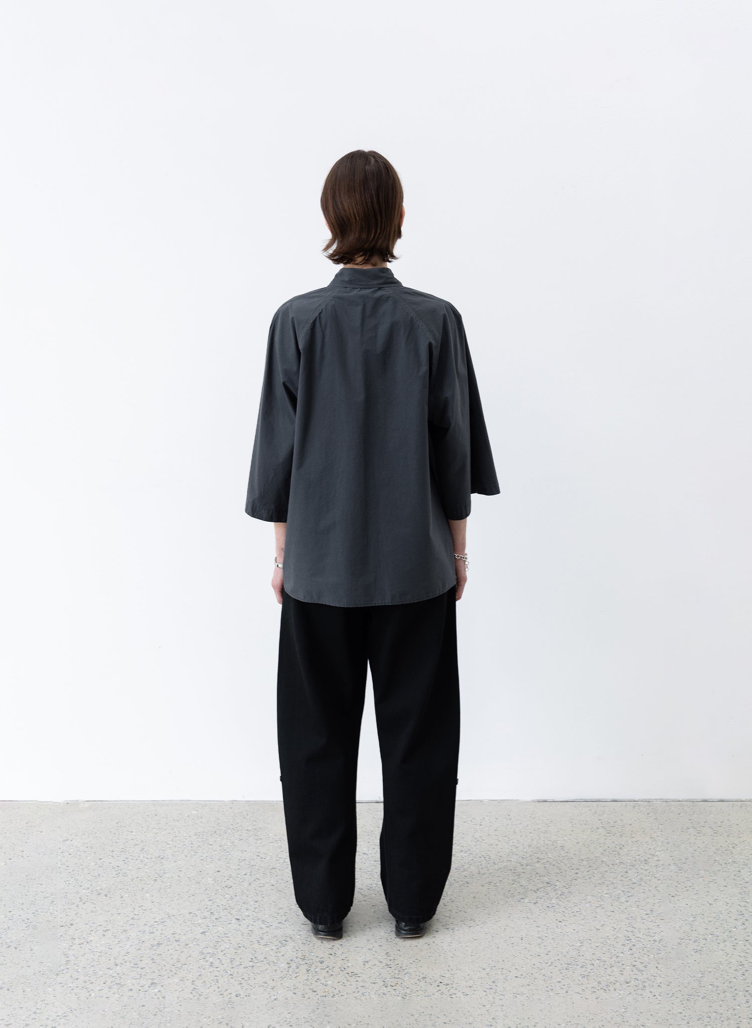 Cambia Panel Shirt - Charcoal Blue