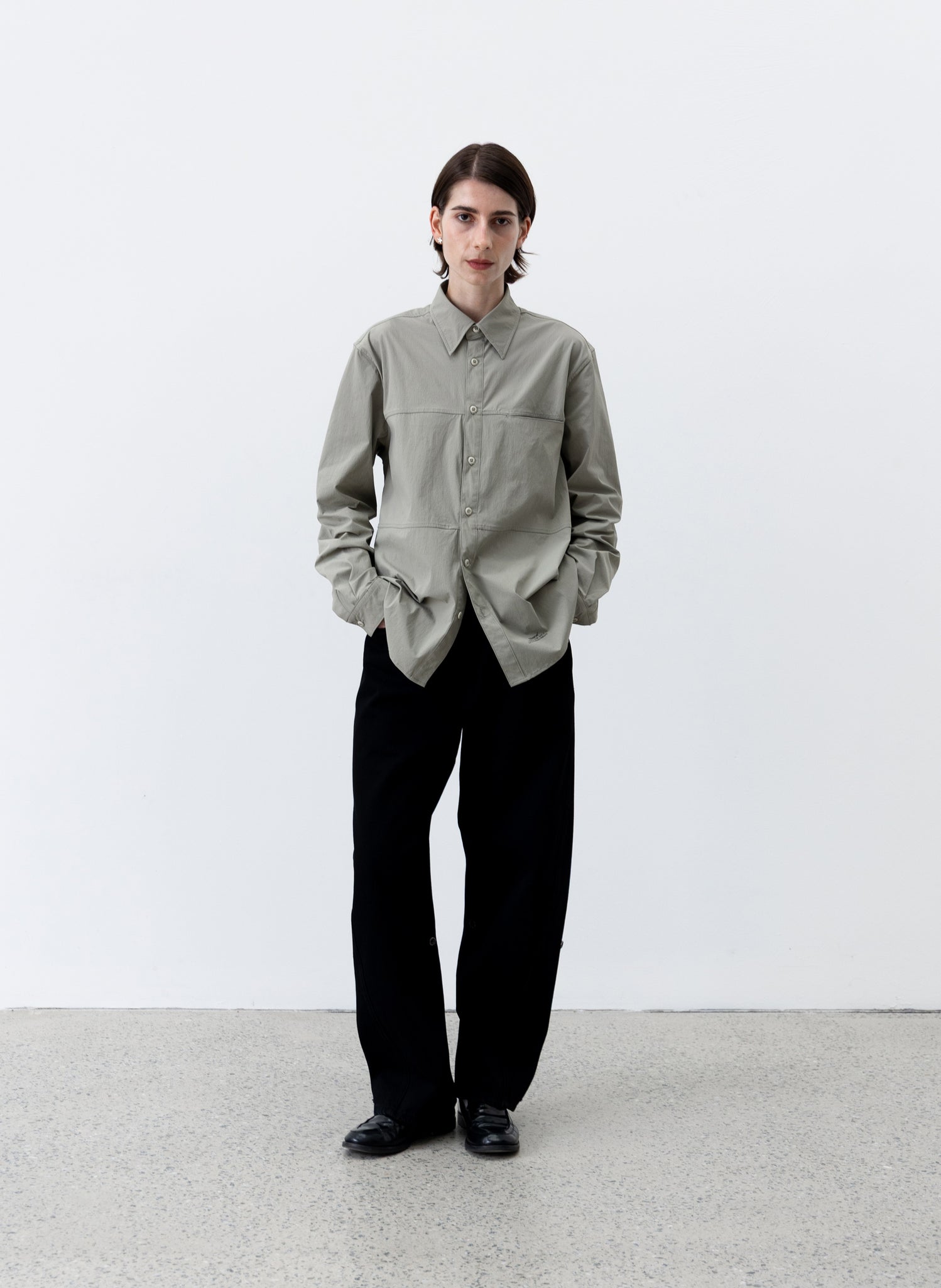 Rip Stop Panel Shirt - Sage