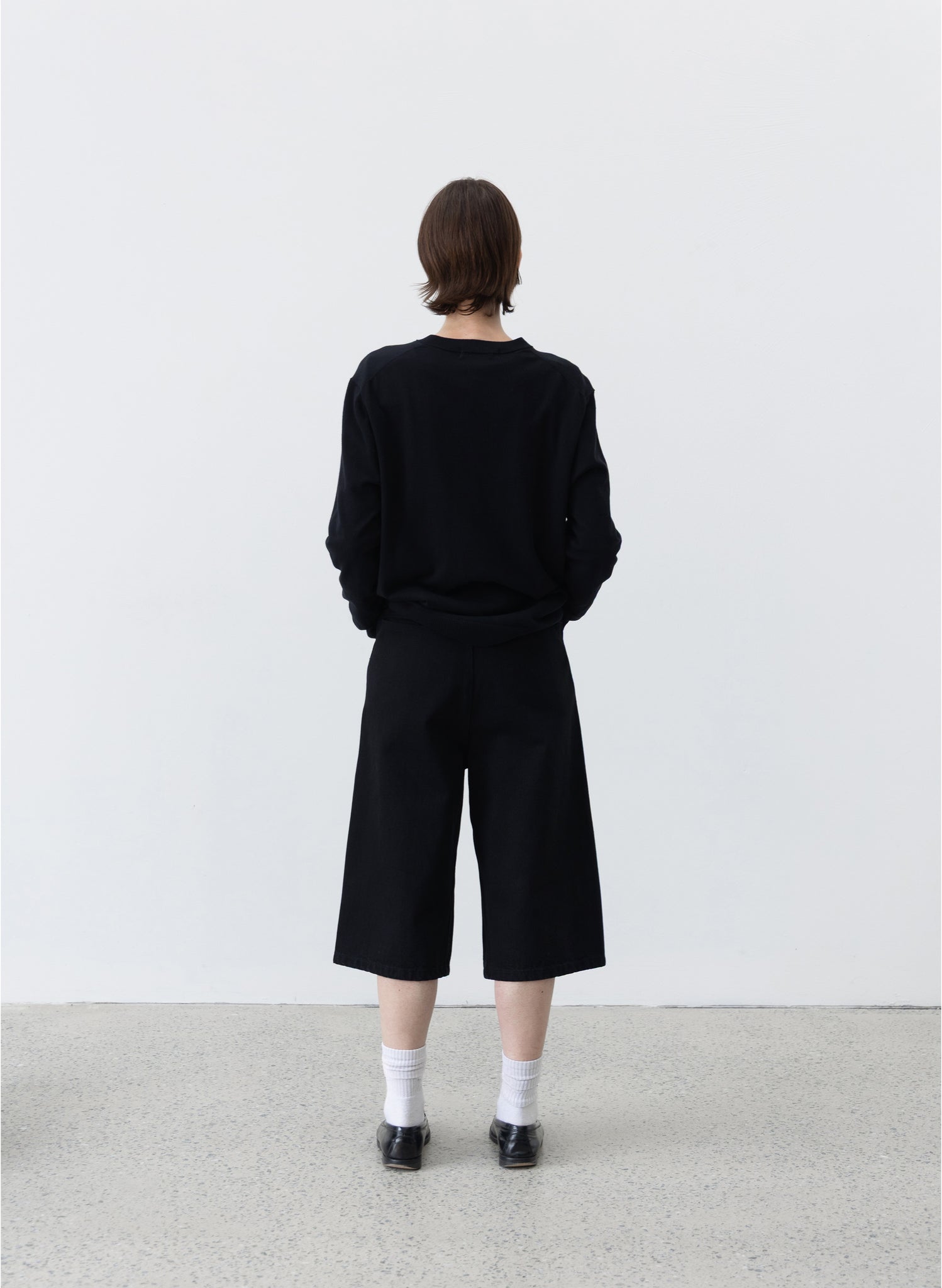 Twisted Denim Short - Black